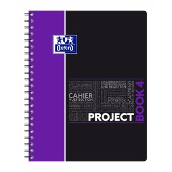 Kołozeszyt A4 80k kratka PROJECTBOOK mix kolor 400037432 OXFORD