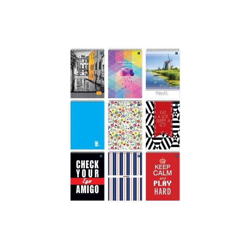 Kołonotatnik A4 100k spirala u góry INTERDRUK