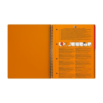 Kołonotatnik A4 80K linie PP OXFORD Activebook International 100102994