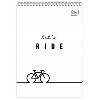 Kołonotatnik A6 100k kratka spirala góra INTERDRUK