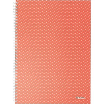 Kołonotatnik Colour`Breeze A4 w kratkę koralowy 628478 ESSELTE