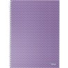 Kołonotatnik Colour`Breeze A4 w kratkę lawendowy 628479 ESSELTE