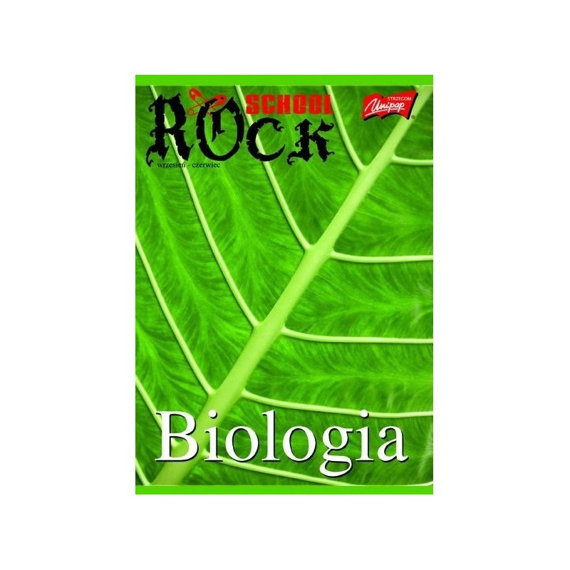 Zeszyt A5 60k kratka BIOLOGIA laminowany UNIPAP
