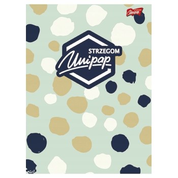 Brulion A5 96k. kratka półtwarda oprawa UNIPAP