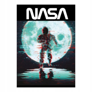 Zeszyt A5 32k kratka laminowany SPACE ADVENTURE z lakierem wybiórczym St.Majewski