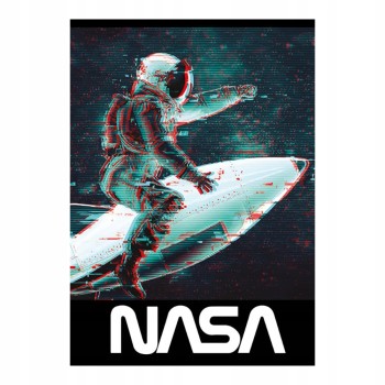 Zeszyt A5 32k kratka laminowany SPACE ADVENTURE z lakierem wybiórczym St.Majewski