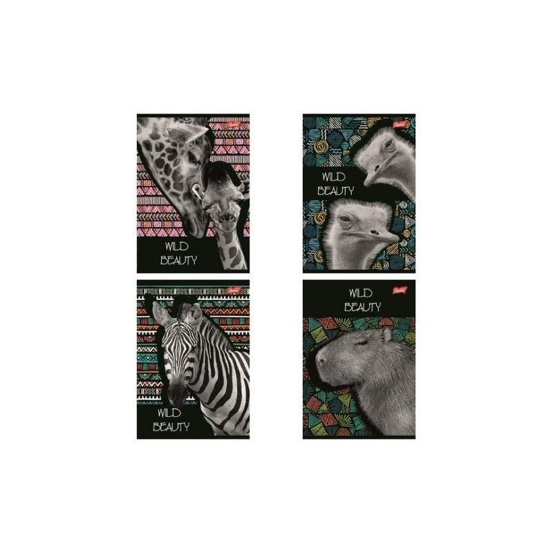 Zeszyt A5 60k kratka WILD BEAUTY laminowany UNIPAP