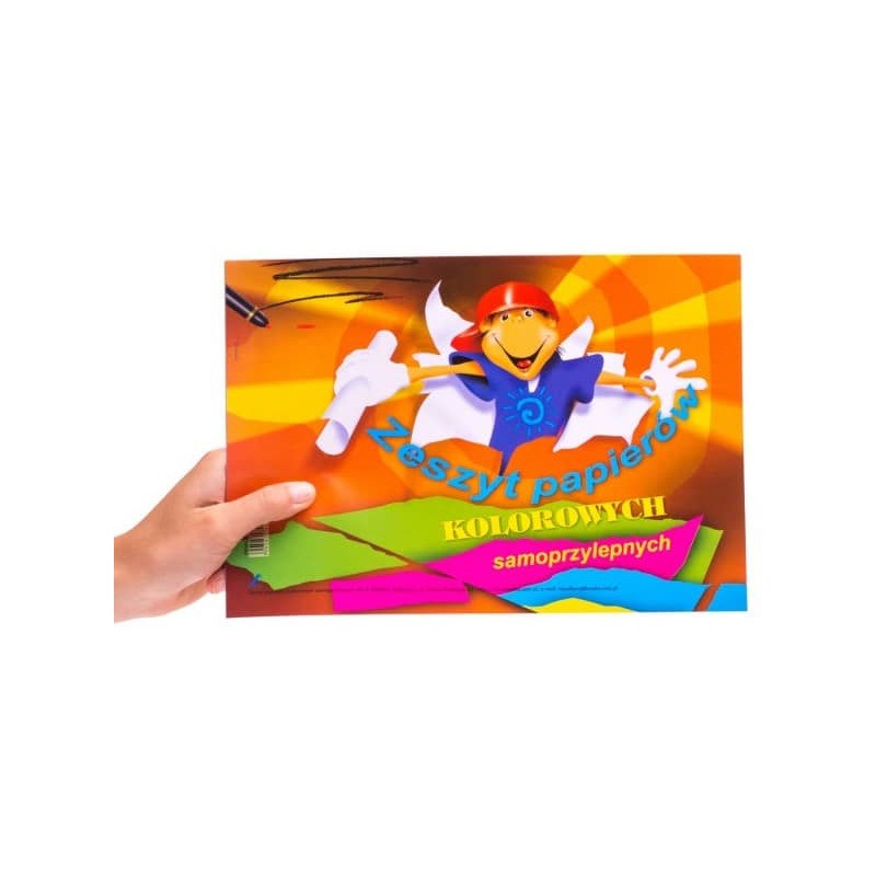 Zeszyt papierów kolorowych samoprzylepnych A4 KRESKA