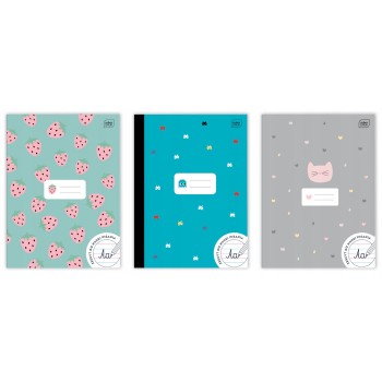 Zeszyt A4 32k 3linia kolorowa INTERDRUK