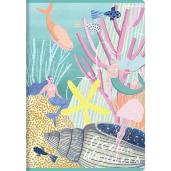 Zeszyt A5 32k 3linia kolorowa OCEAN WONDERS 400182345 TOP 2000