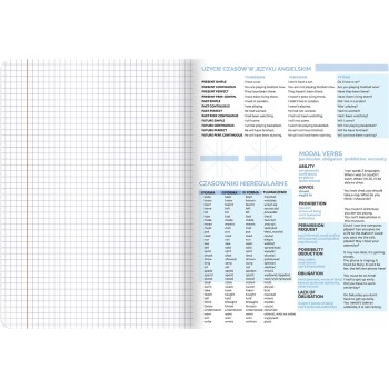 Zeszyt A5 60k kratka margines ściągi ANGIELSKI 400181531 TOP 2000