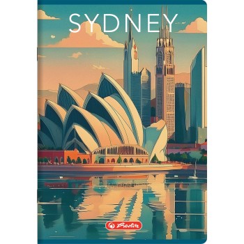 Zeszyt A4 80k kratka z marginesem RETRO CITY 400196847 HERLITZ