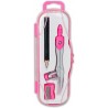 Cyrkiel szkolny z ołówkiem + temperówka w etui PC-102 różowy TT7635 PENMATE