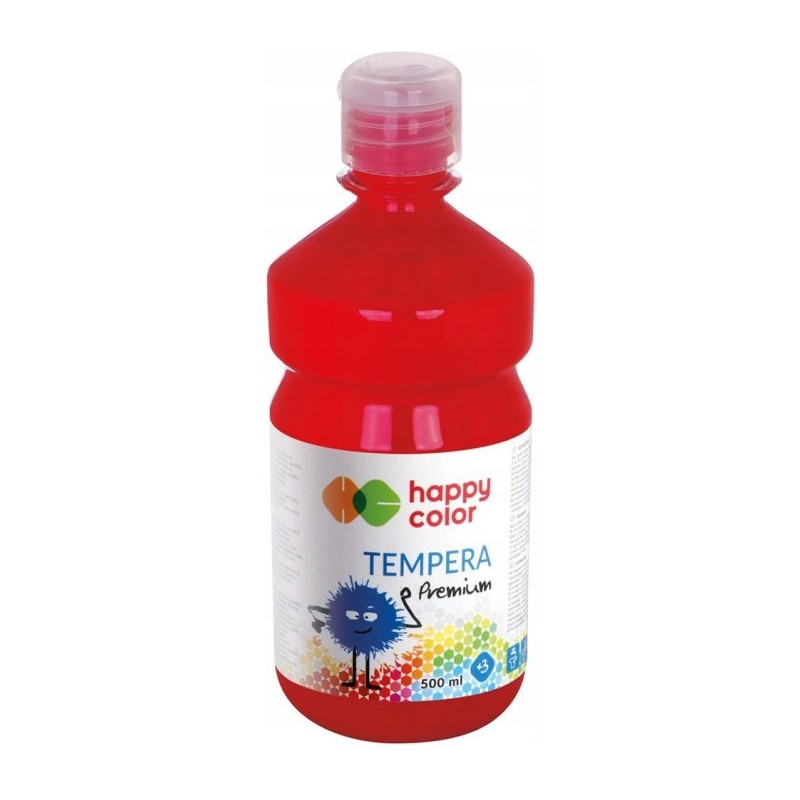 Farba TEMPERA Premium 500ml ciemnoczerwona HAPPY COLOR HA 3310 0500-26