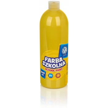 Farba plakatowa szkolna 1000ml żółta 301217053 ASTRA