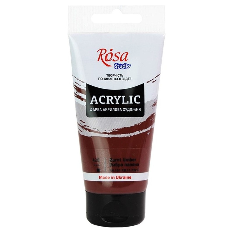 Farba akrylowa Rosa Studio 75ml BURNT UMBER 426
