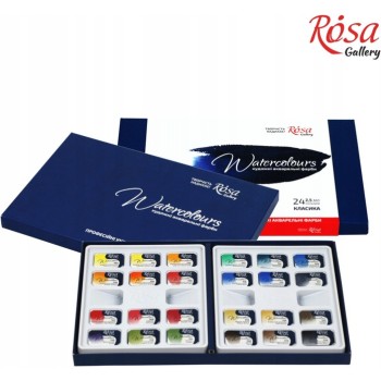 Farby akwarelowe w kostkach classic ROSA GALLERY 24kol. 2,5ml. 340024 KOH-I-NOOR