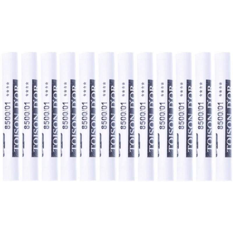 Kredki pastele suche TITANIUM WHITE (12szt.) 8500-01 KOH-I-NOOR