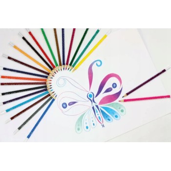 Kredki FIORELLO Super soft 12 kolorów trójkątna 170-2150