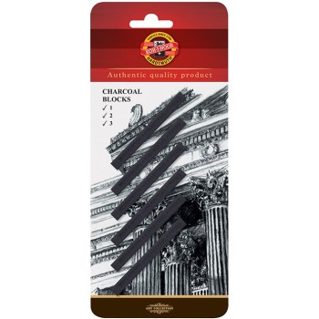 Węgiel prasowany w sztyfcie twardość 1,2,3 7x7mm op. 6szt KOH-I-NOOR 8683