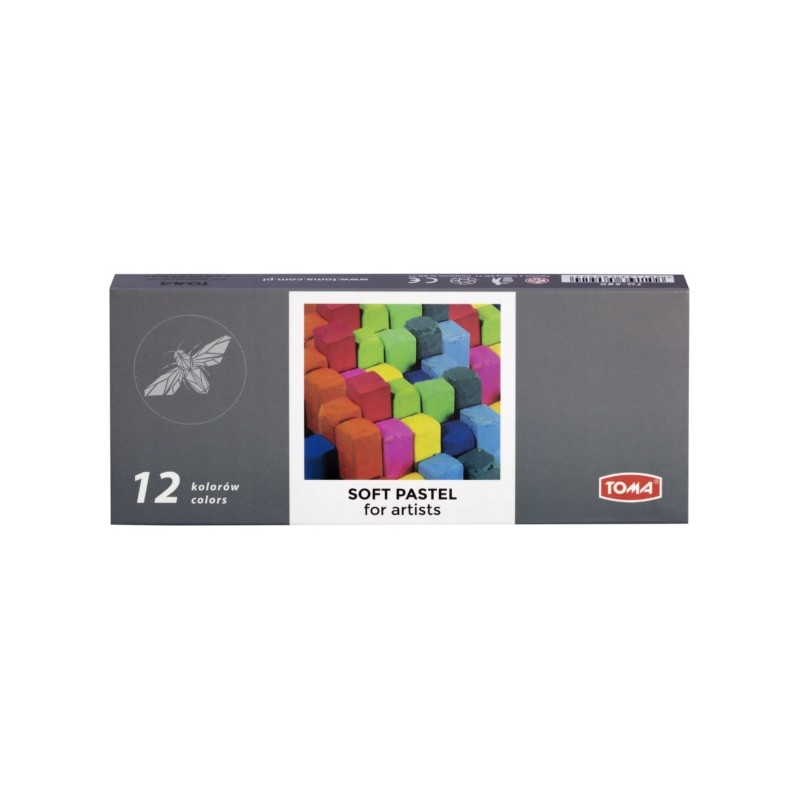 Kredki pastele suche 12 kolorów TO-580 TOMA