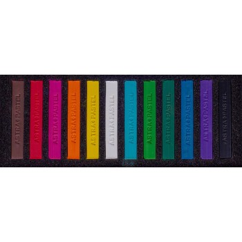 Pastele suche zestaw 12 kolory PRESTIGE kwadratowe 323120001 ASTRA