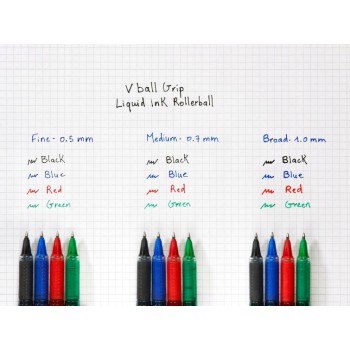 Pióro kulkowe PILOT VBALL GRIP czerwony PIBLN-VBG5-R