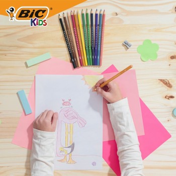 Kredki drewniane ECO SMOOTH 24 kolory 525787 BIC