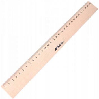 Linijka drewniana 30cm 30062 LENIAR