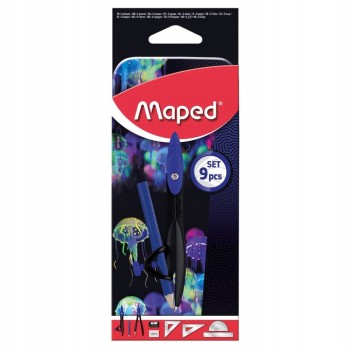 Zestaw geometryczny DEEPSEA 9 elementów 981834 MAPED