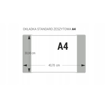 Okładki na zeszyty szkolne A4 kolorowe 25 sztuk 30x43,7cm OZK-02 BIURFOL
