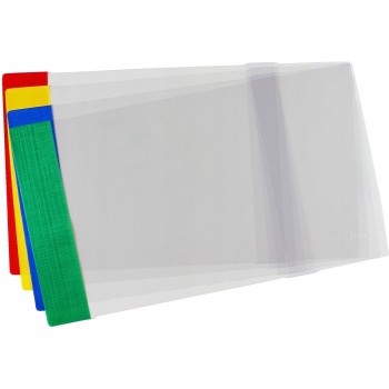 Okładki regulowane na książki i zeszyty B6 kolorowe 25 sztuk 23,9x33-35,7cm OZK-42 BIURFOL