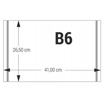 Okładka samoprzylepna B6 mała (25) BIURFOL wym.26.5x42cm OZ-56