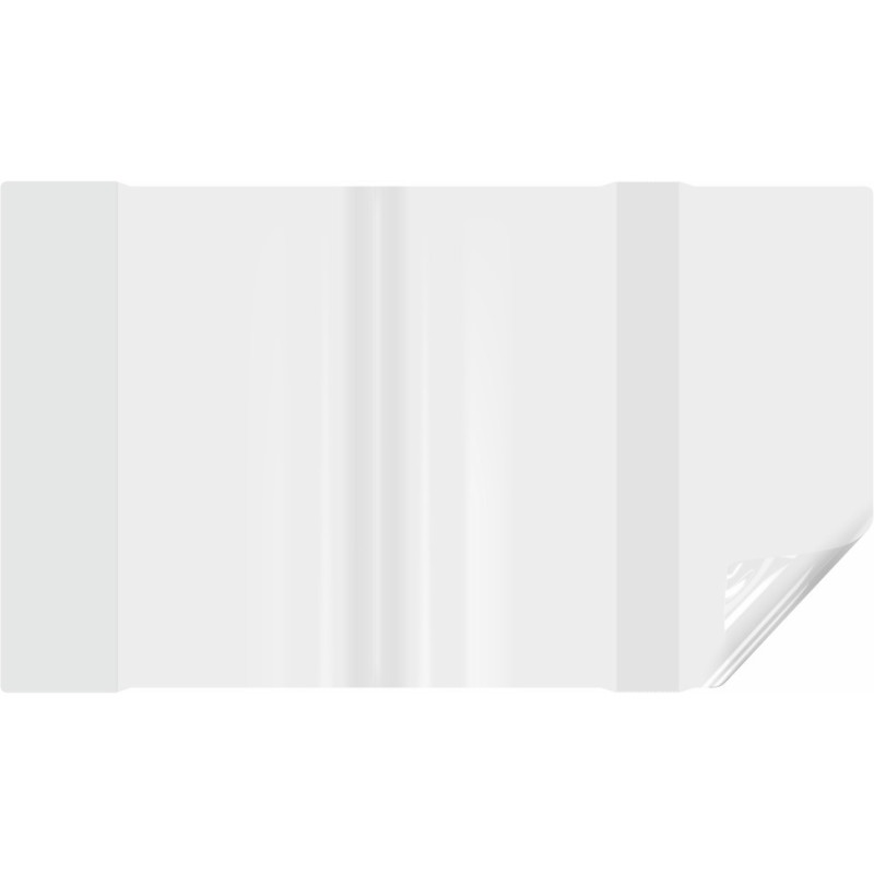 Okładki regulowane na książki i zeszyty E5 bezbarwne 25 sztuk 27,7x39,3-43,7cm OZB-48 BIURFOL