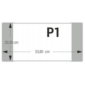Okładki na książki i zeszyty do muzyki P1 pozioma 25 sztuk 20,3x53,8cm OZK-33 BIURFOL