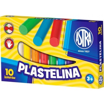 Plastelina szkolna dla dzieci zestaw 10 kolorów 83812902 ASTRA