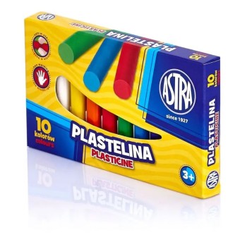 Plastelina szkolna dla dzieci zestaw 10 kolorów 83812902 ASTRA
