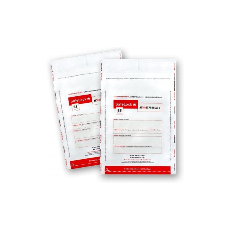 Koperty bezpieczne B4 białe (100sztuk) EMERSON ikb250385btk