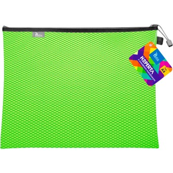 Koperta A4 z suwakiem metalowym ZIELONA BT605-Z TETIS