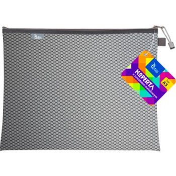 Koperta A5 z suwakiem metalowym CZARNA BT606-V TETIS