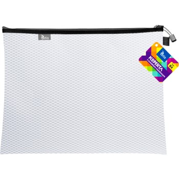 Koperta B4 z suwakiem metalowym BIAŁA BT607-B TETIS