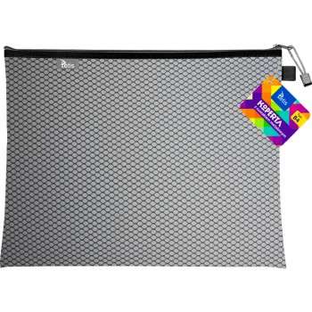 Koperta B4 z suwakiem metalowym CZARNA BT607-V TETIS