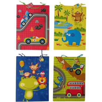 Torebka prezentowa 32x44x10cm JUMBO dziecięca ROZETTE