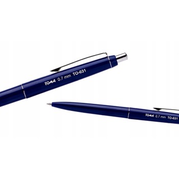Długopis automatyczny ASYSTENT niebieski, wkład niebieski 0.7mm TO-031 TOMA