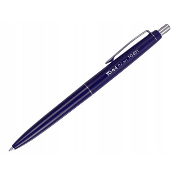 Długopis automatyczny ASYSTENT niebieski, wkład niebieski 0.7mm TO-031 TOMA