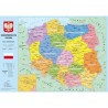 Podkład szkolny na biurko MAPA POLSKA 55x38 KRESKA