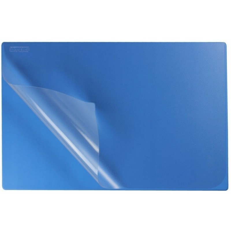 Podkładka na biurko z przezroczystą folią 38x58cm PVC niebieska BIURFOL KPB-01-06