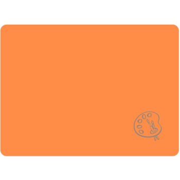 Podkładka na biurko do prac plastycznych 28x38cm A4 neonowy pomarańczowy PS-NEON-A4-04 BIURFOL