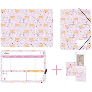 Zestaw szkolny z nadrukiem PUPPIES KPL-NADRUK-01-36 BIURFOL