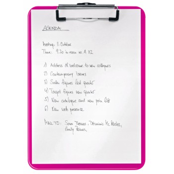 Deska z klipsem LEITZ WOW różowa 39710023